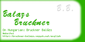 balazs bruckner business card